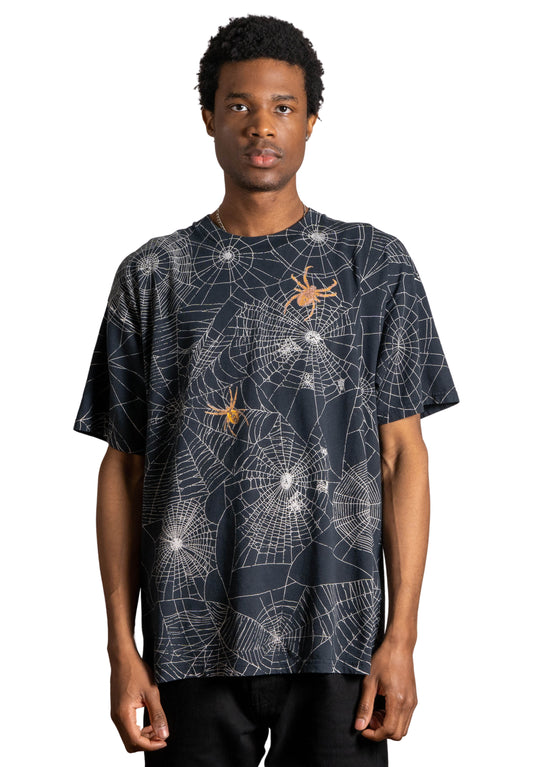 Vintage 1990’s All Over Print Spider Web T-Shirt