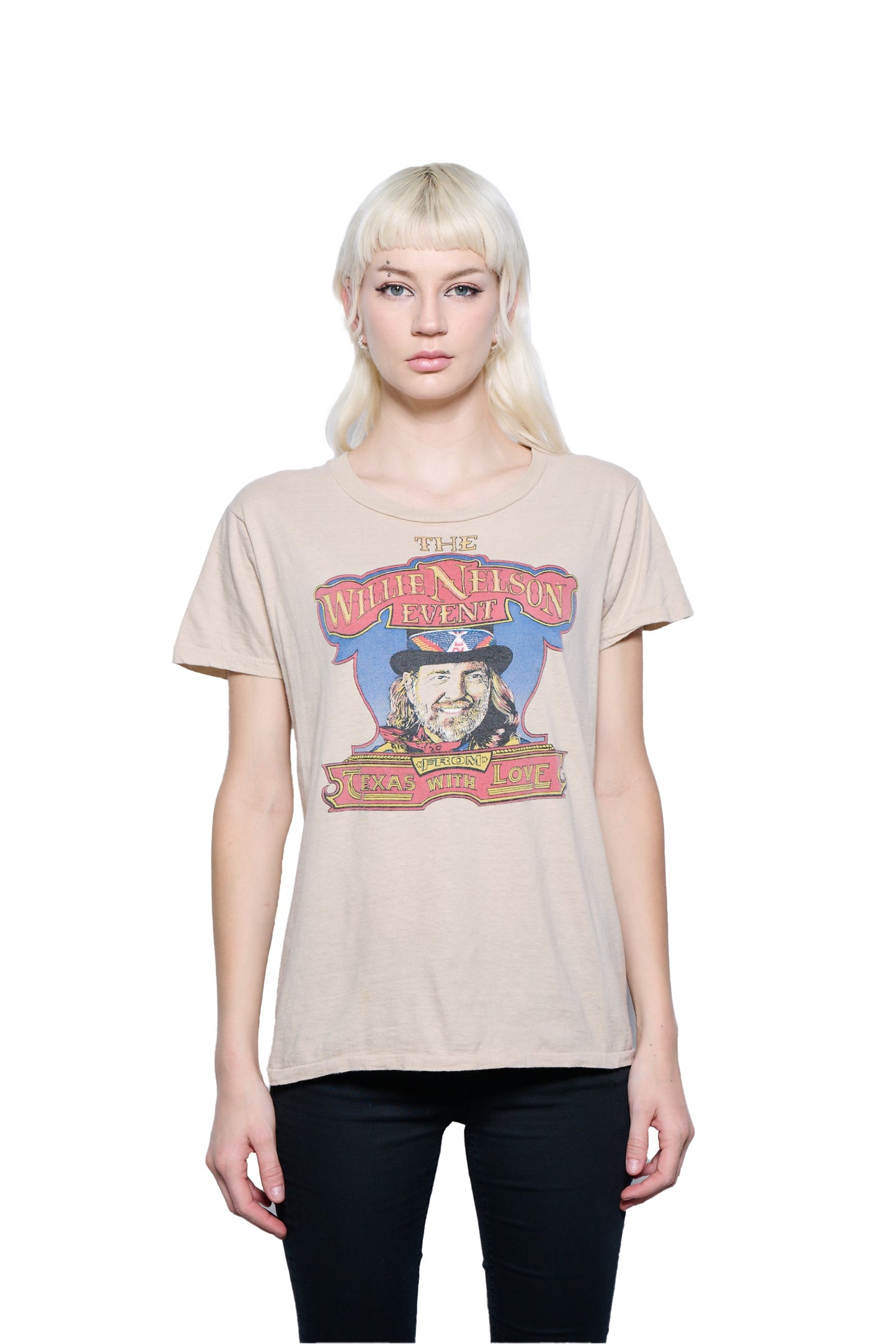 Vintage 1970's Willie Nelson Tour T-Shirt