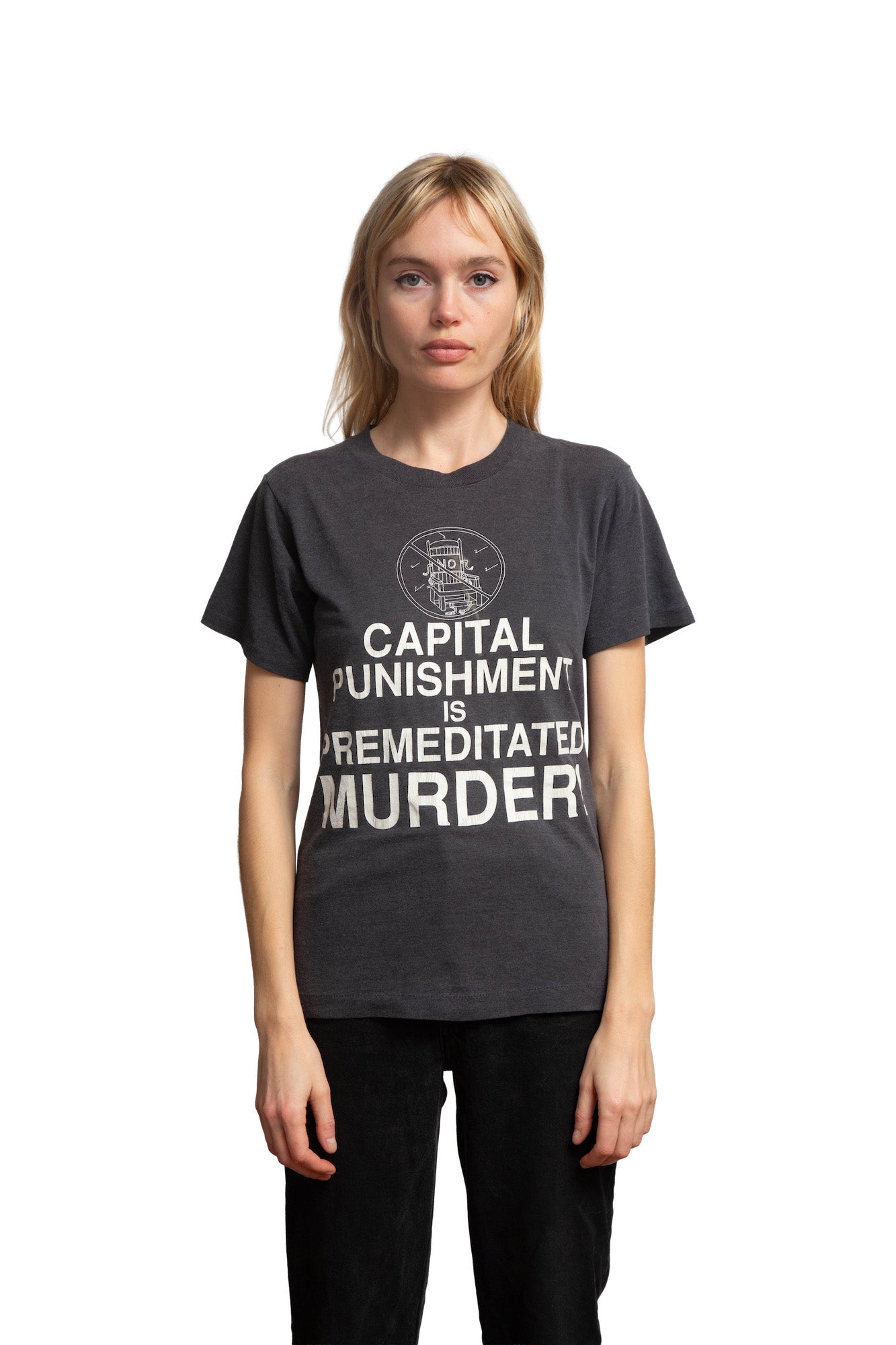 1980s Capital Punishment Is Murder T-Shirt