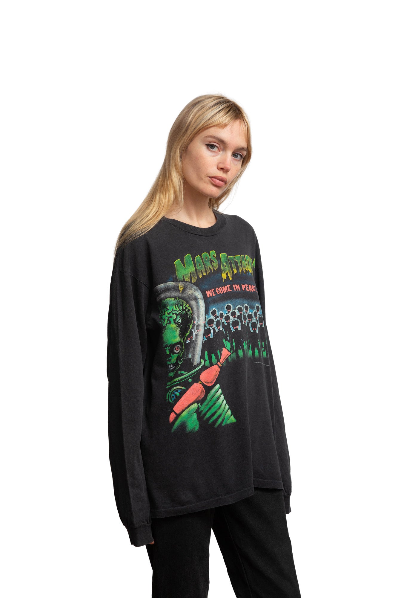 1996 Mars Attacks Long Sleeve T-Shirt