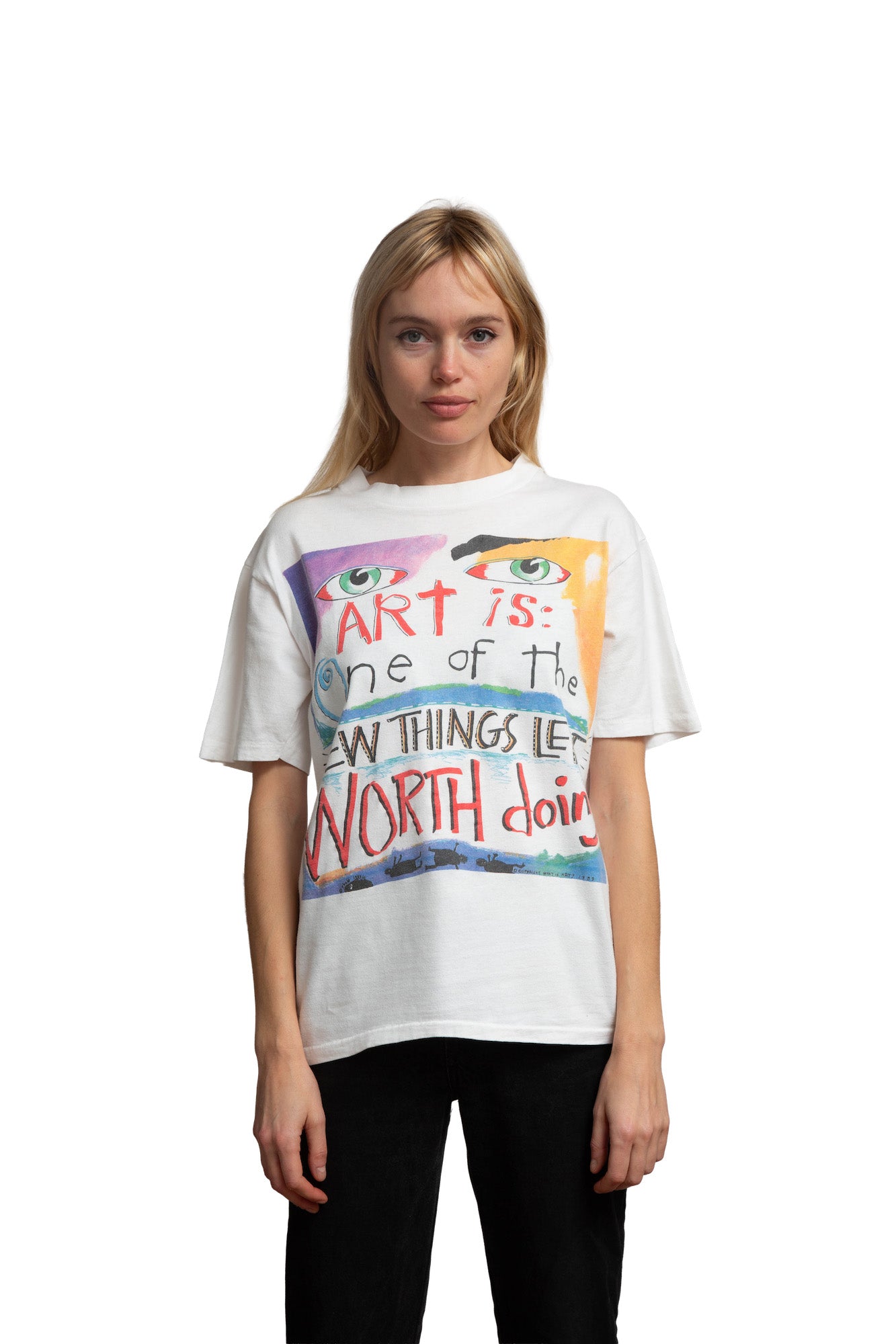 1989 Fred Babb What is Art? T-Shirt