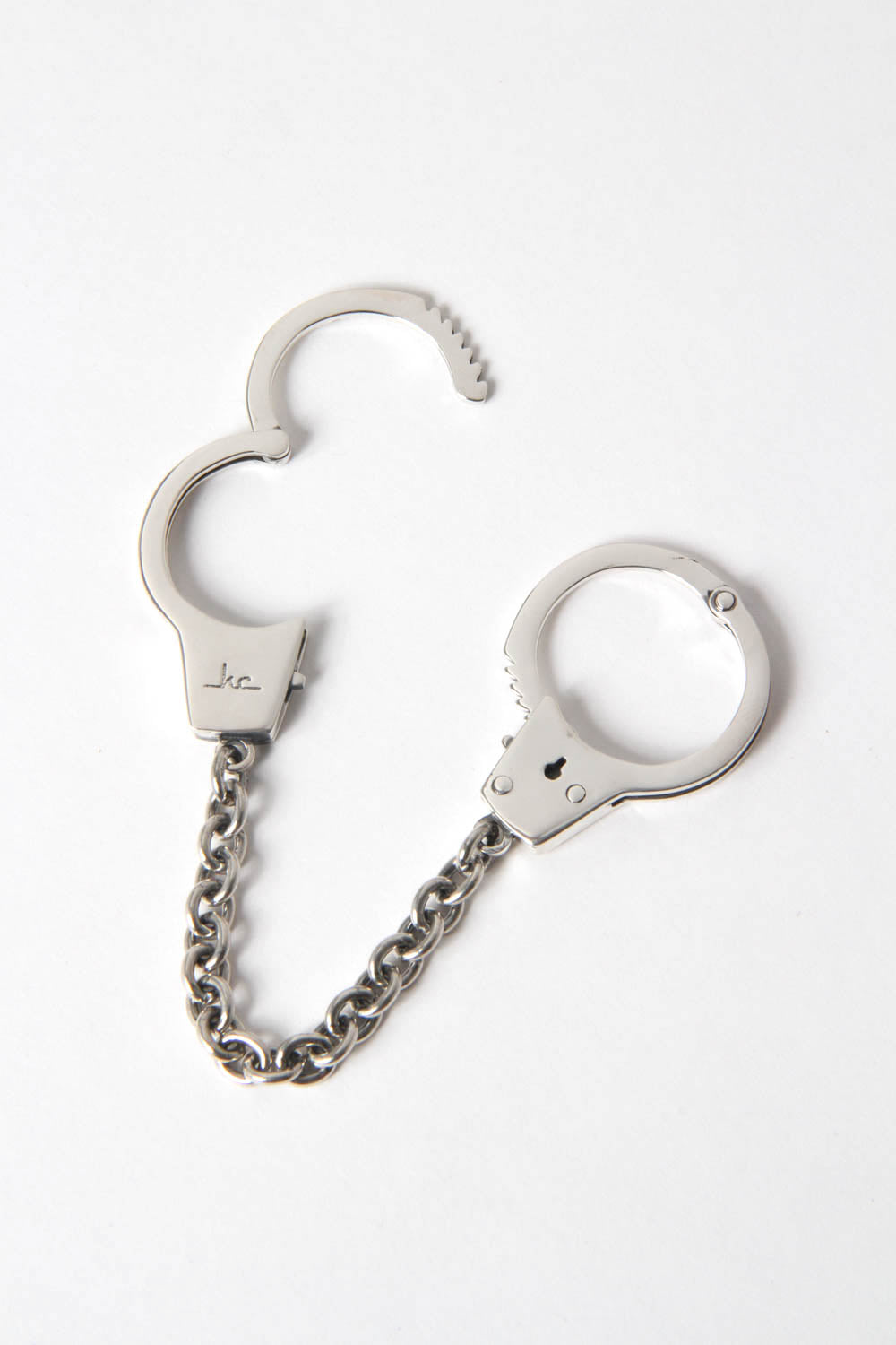 Solid Sterling Silver Functional Hand Cuff Charm - Kelly Cole USA