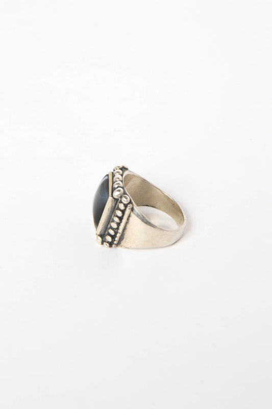 Women's Black Onyx "Marquee" Ring Size 8