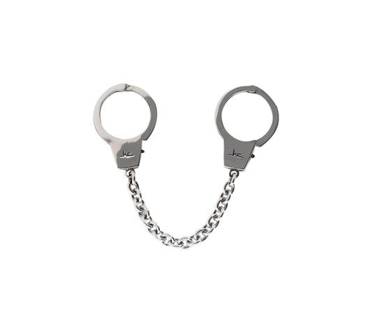 Solid Sterling Silver Functional Hand Cuff Charm - Kelly Cole USA