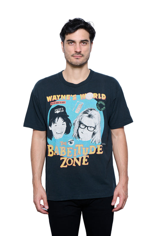 Vintage 1991 Wayne's World Babeitude Zone T-Shirt