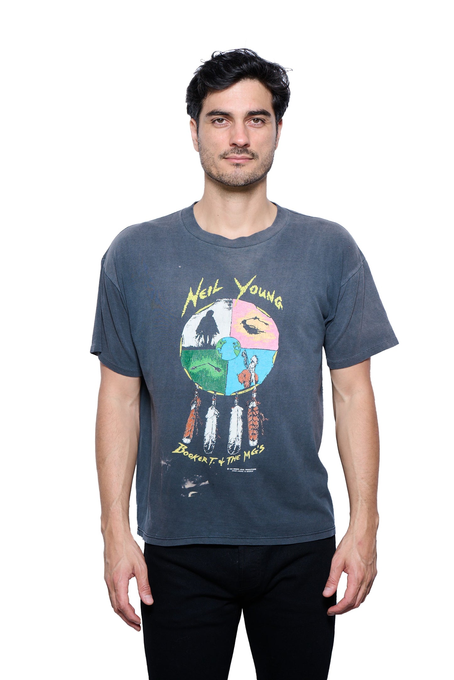 Vintage 1993 Neil Young & Booker T Tour T-Shirt