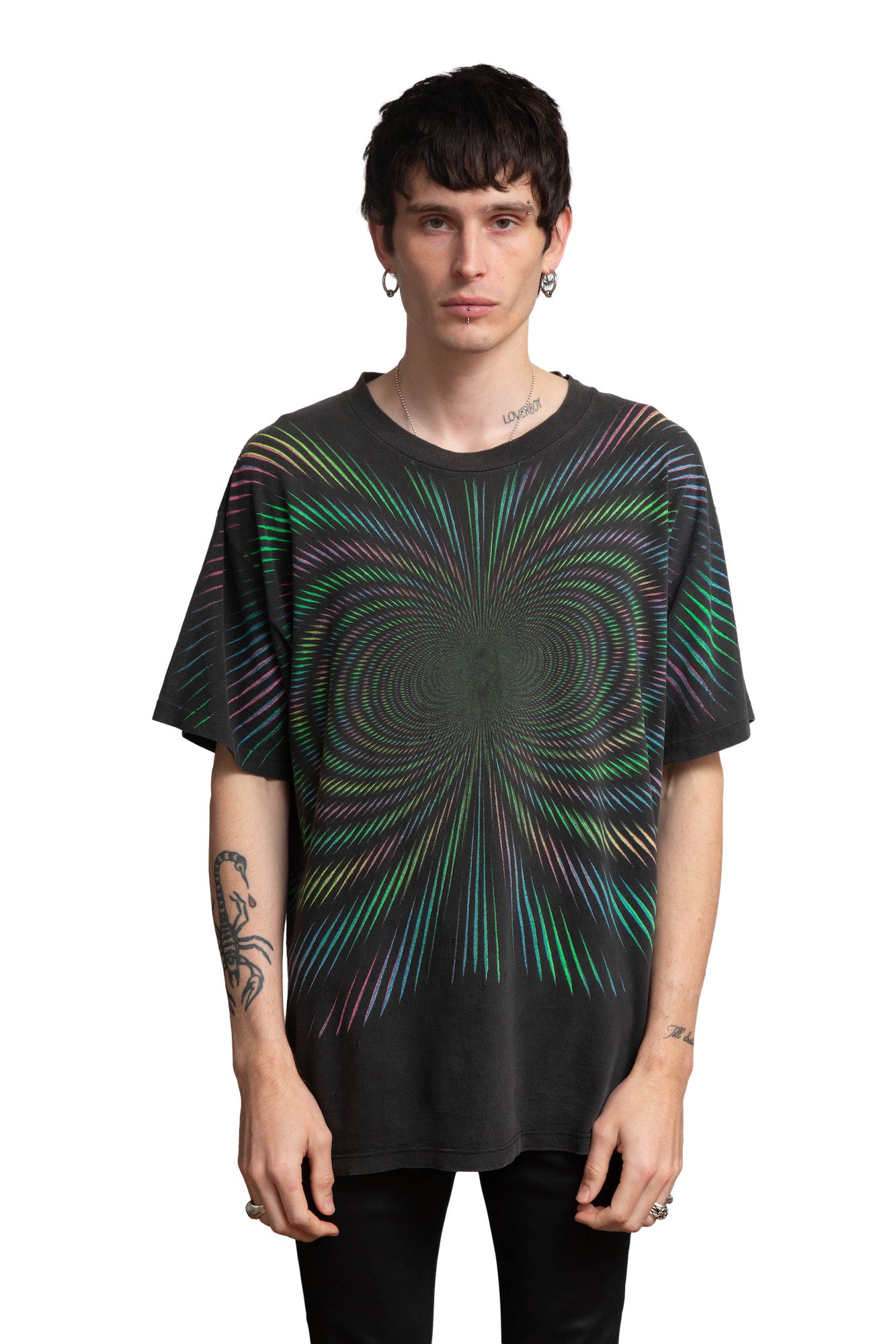 1990s Op Art Print T-Shirt