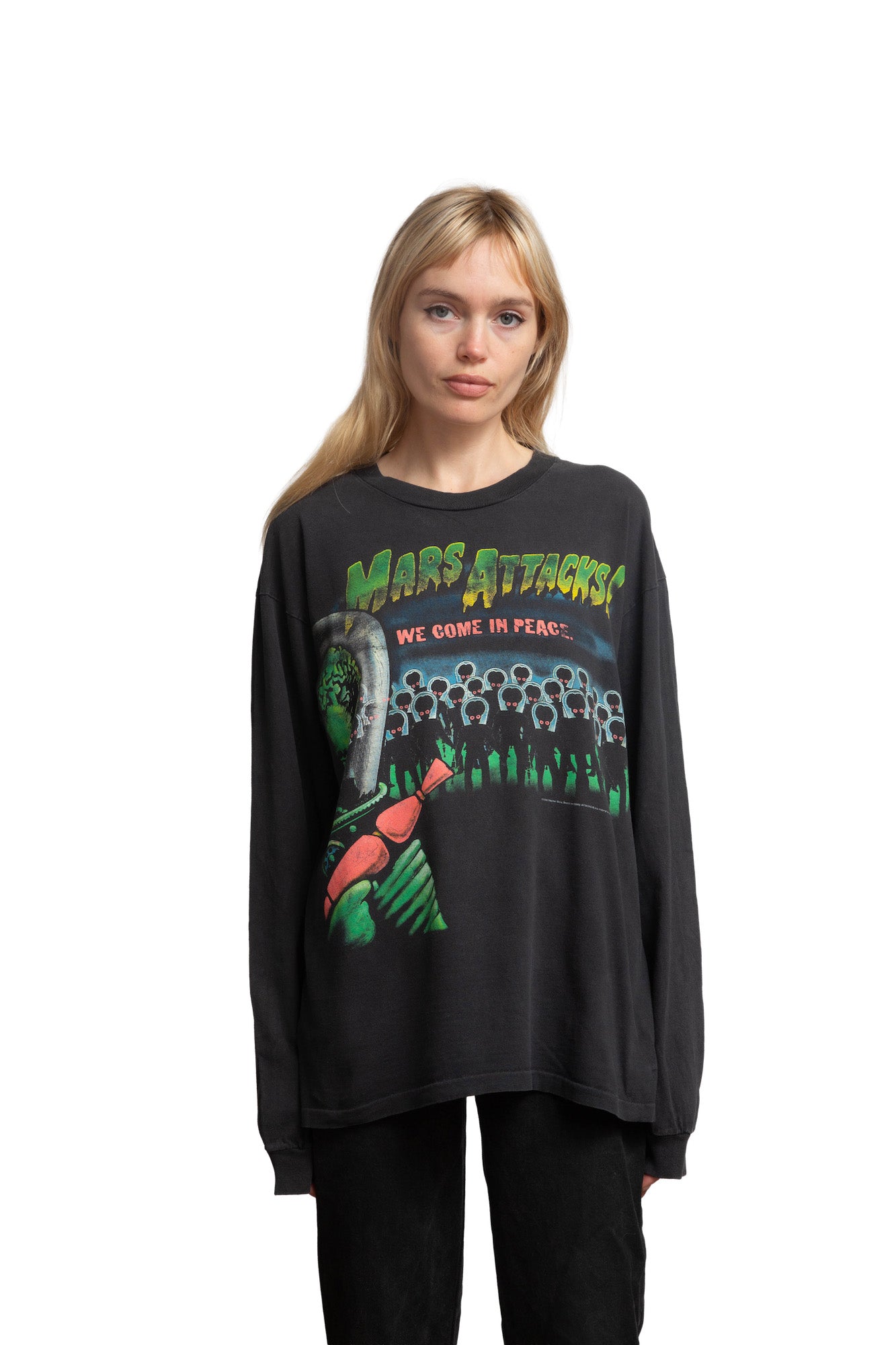 1996 Mars Attacks Long Sleeve T-Shirt