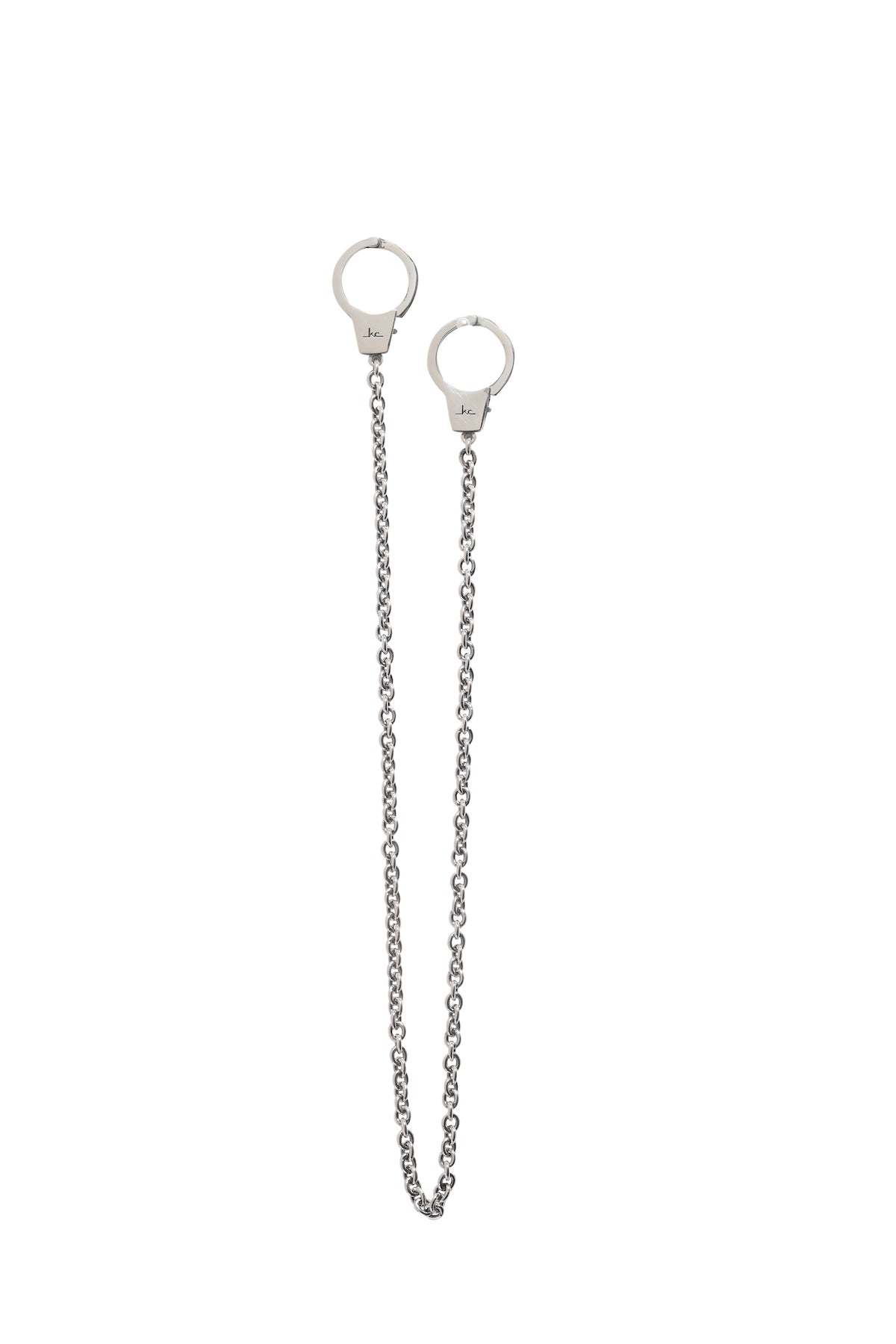 Kelly Cole Sterling Silver Functional Handcuff Necklace - Kelly Cole USA